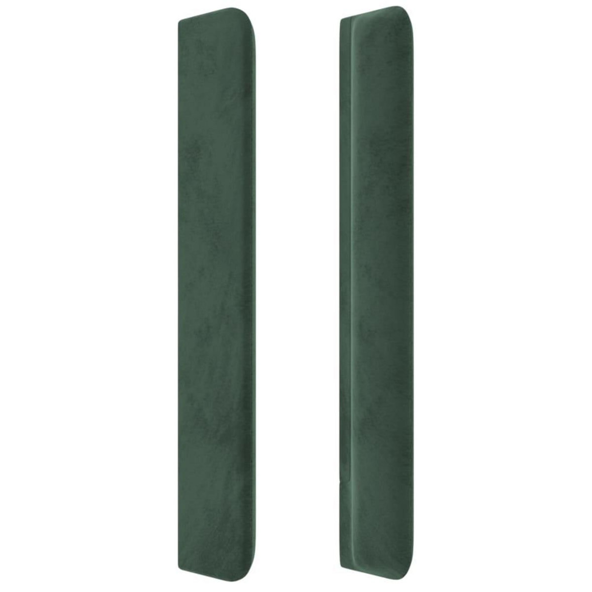 VIDAXL Tete de lit avec oreilles Vert fonce 203x16x118/128 cm Velours