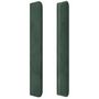 Voir la diapositive 4 : VIDAXL Tete de lit avec oreilles Vert fonce 203x16x118/128 cm Velours