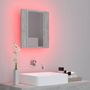 Voir la diapositive 5 : VIDAXL Armoire de salle de bain a miroir LED Gris beton Acrylique