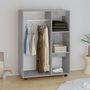 Voir la diapositive 3 : VIDAXL Garde-robe Gris beton 80x40x110 cm Bois d'ingenierie
