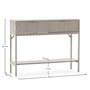 Voir la diapositive 6 : VS VENTA-STOCK Table console Lluvia 2 tiroirs effet Chêne