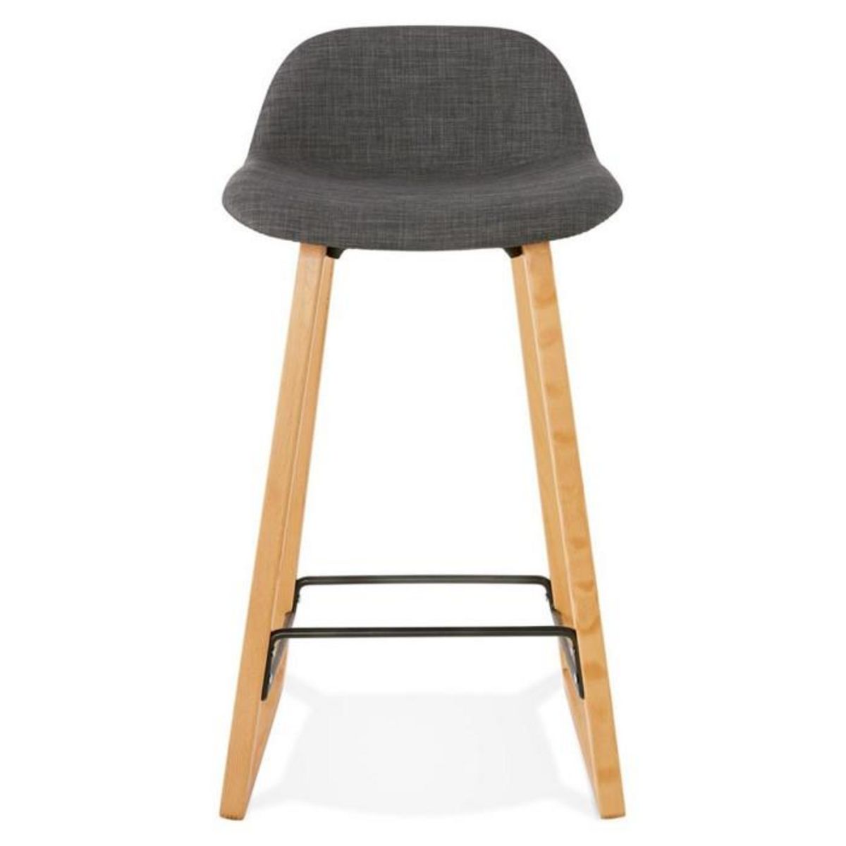 Paris Prix Tabouret de Bar  Talik  86cm Gris Foncé & Naturel