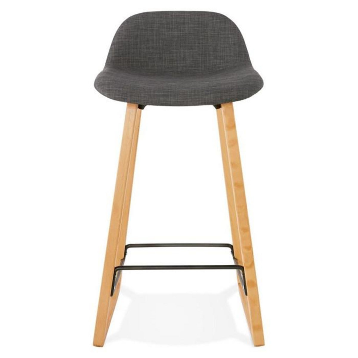 Paris Prix Tabouret de Bar  Talik  86cm Gris Foncé & Naturel