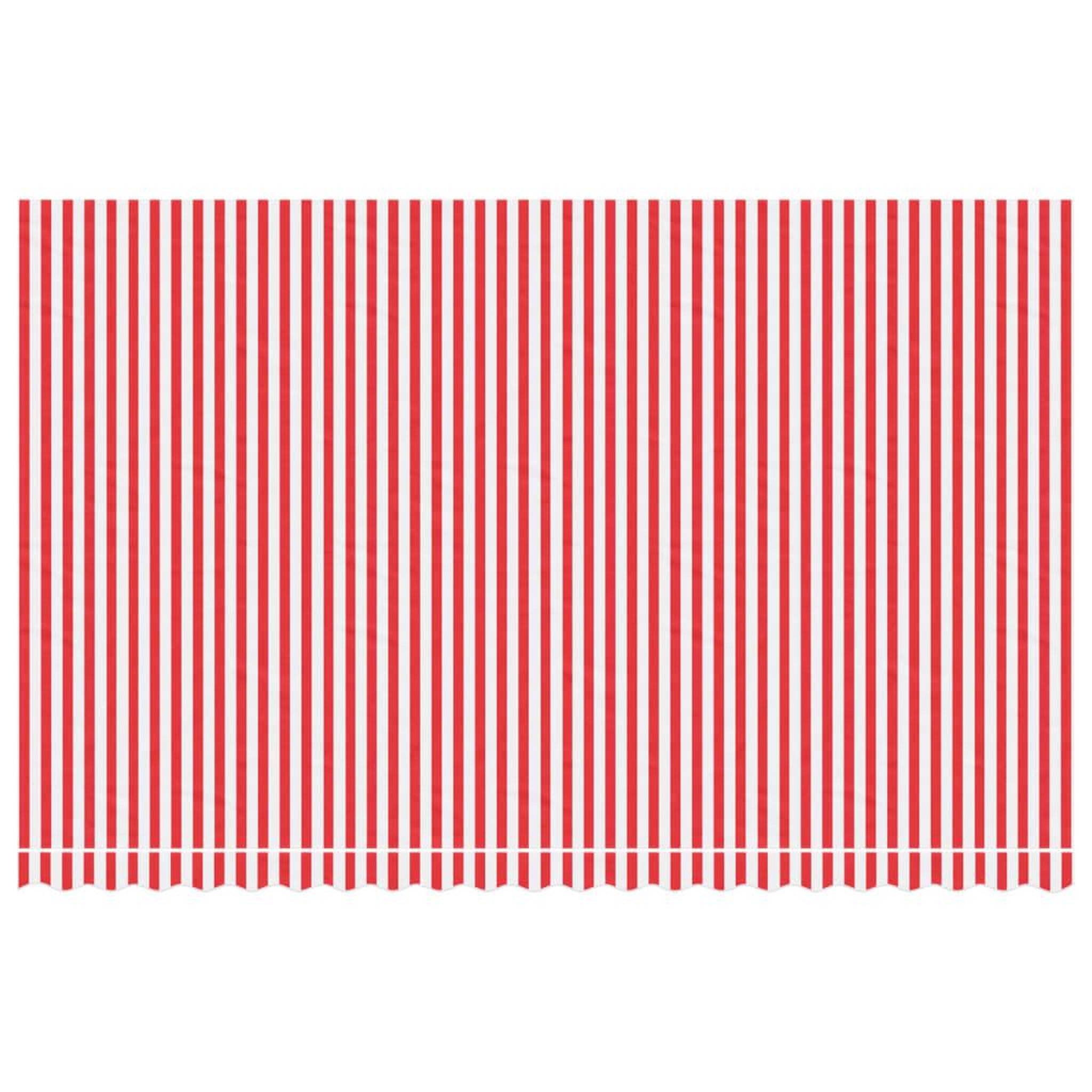 Voir la diapositive 3 : VIDAXL Tissu de remplacement pour auvent rayures rouges et blanches