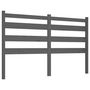 Voir la diapositive 2 : VIDAXL Tete de lit Gris 146x4x100 cm Bois massif de pin