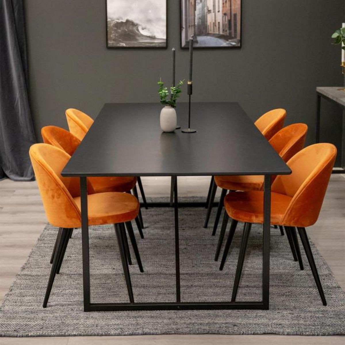 Paris Prix Table à Manger  Palace  240cm Noir