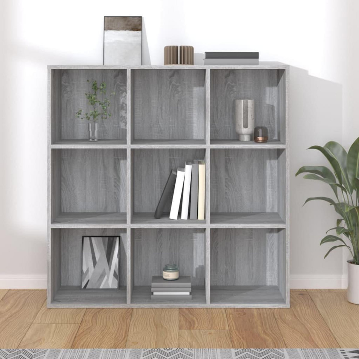 VIDAXL Armoire a livres sonoma gris 98x29x97,5 cm