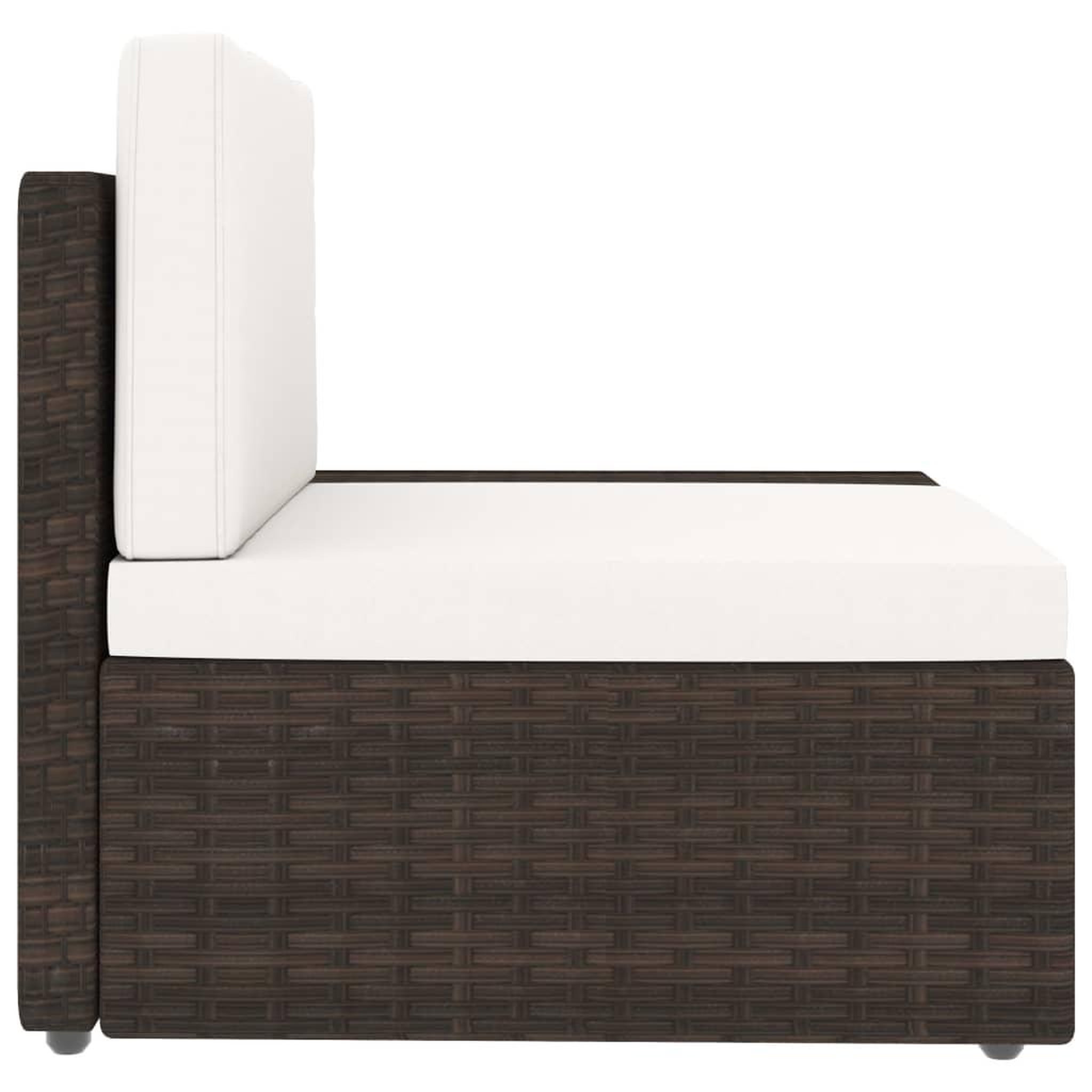 Voir la diapositive 5 : VIDAXL Salon de jardin 6 pcs Resine tressee Marron