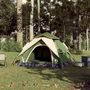 Voir la diapositive 3 : VIDAXL Tente de camping a dome 4 personnes vert liberation rapide