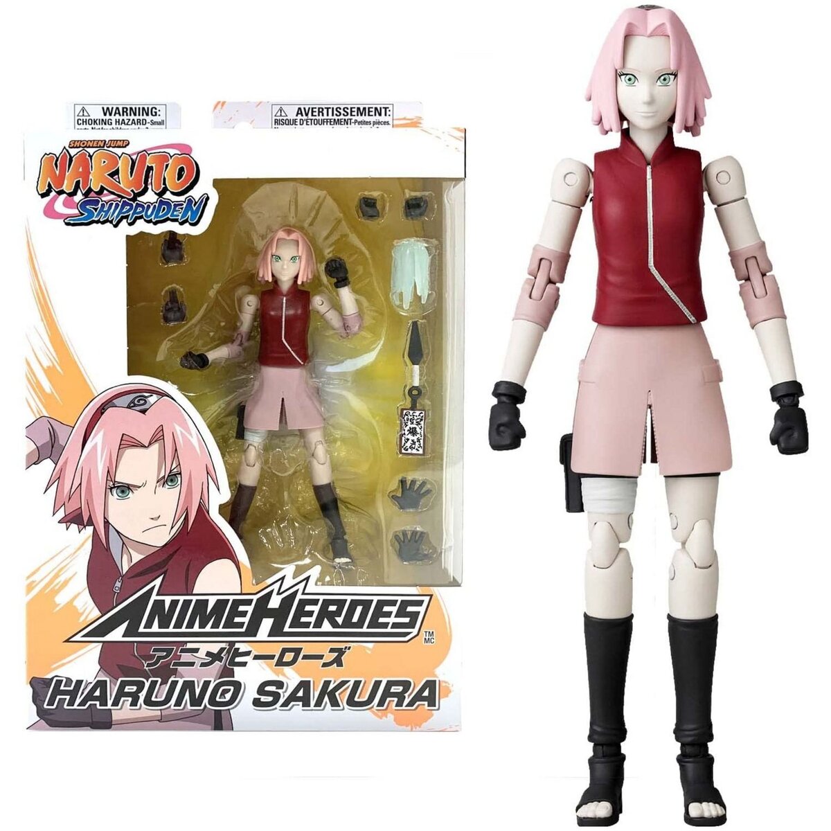 BANDAI Figurine Anime Heroes 17 cm - Sakura Haruno - Naruto Shippuden