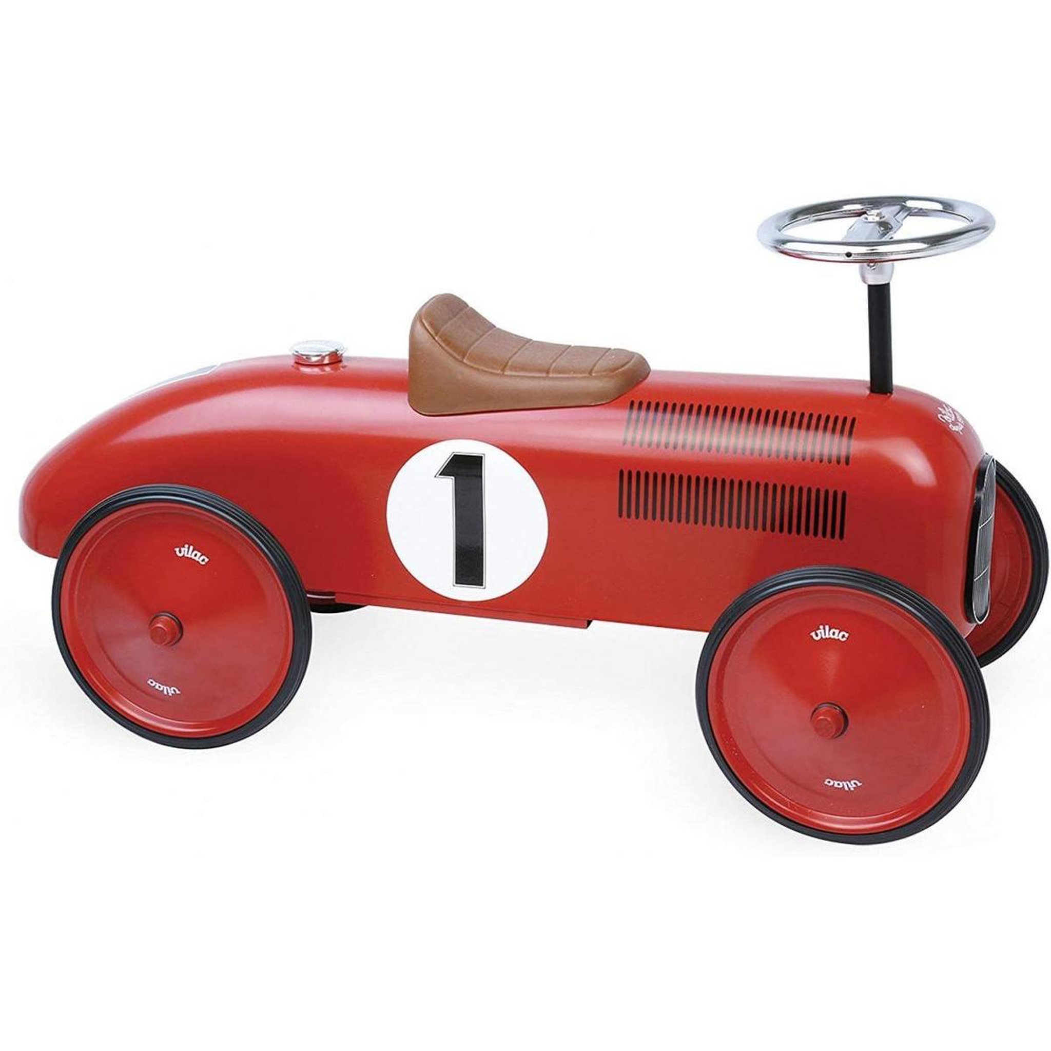 Voir la diapositive 1 : Vilac Porteur vintage voiture rouge
