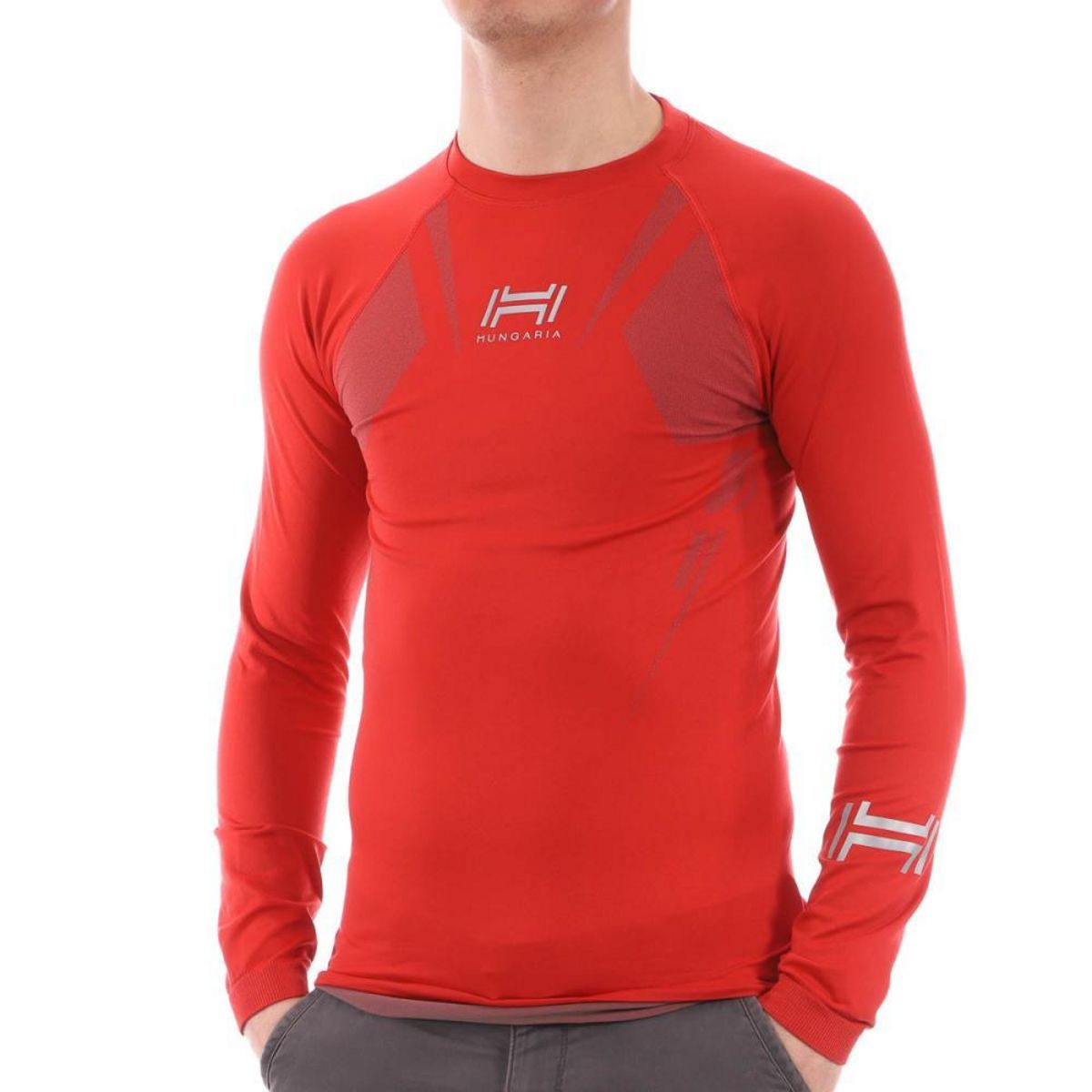 HUNGARIA Sous-maillot rouge homme Hungaria Basic Baselayers Shirt/15