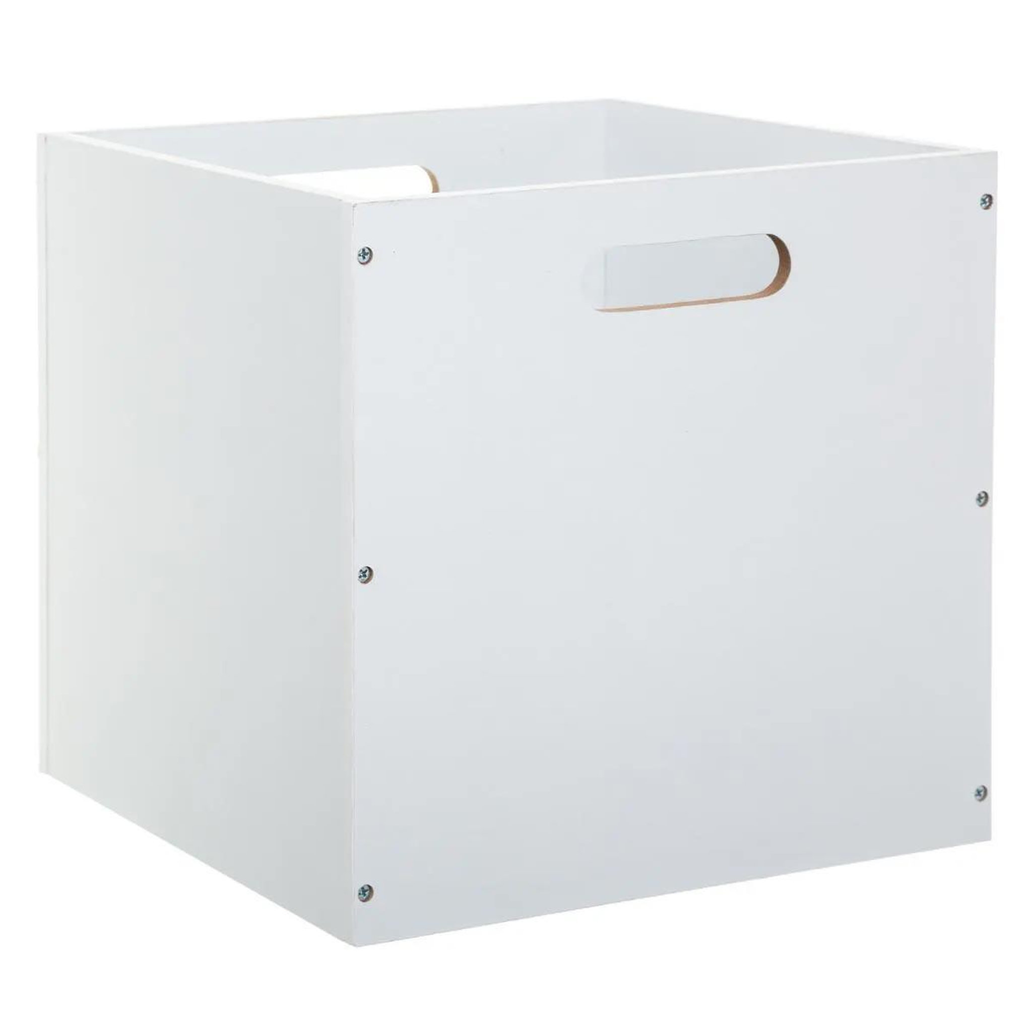 Voir la diapositive 2 : FIVE Boîte de rangement en bois  mix n'modul  31x31cm blanc