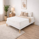 KING OF DREAMS Ensemble Sommier Tapissier et Matelas Soutien Très Ferme Haute. Coloris disponibles : Blanc, Noir, Gris