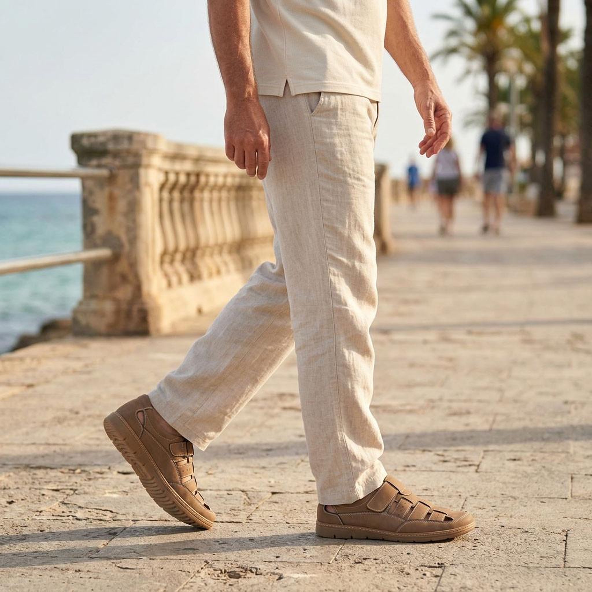 Voir la diapositive 2 : OZABI OZABI Sandales fermees homme confort ete aerées