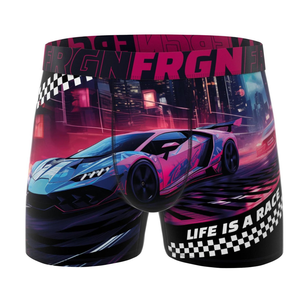 FREEGUN Lot de 5 boxers enfant Car Racing