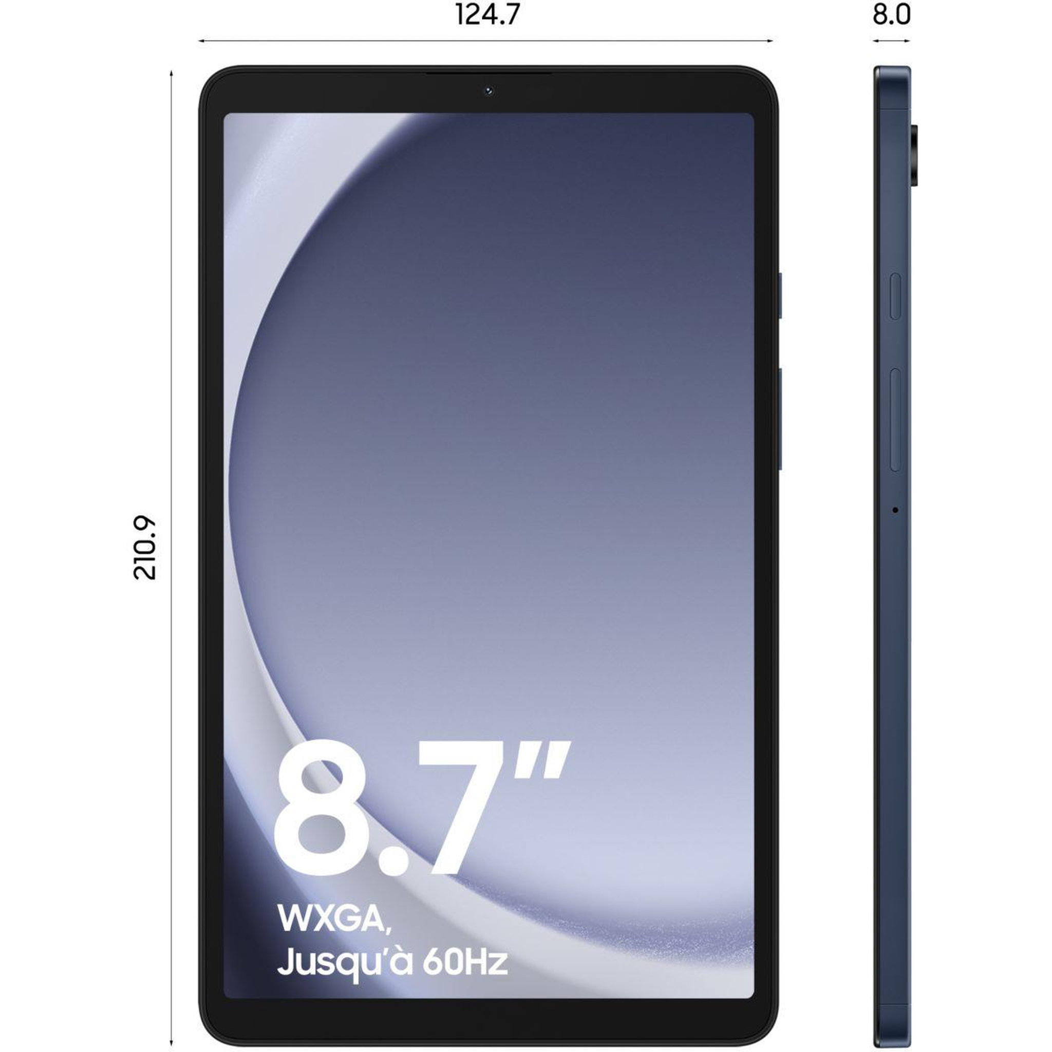 Voir la diapositive 4 : Samsung Tablette Android Galaxy Tab A9 128Go Wifi Bleu Marine