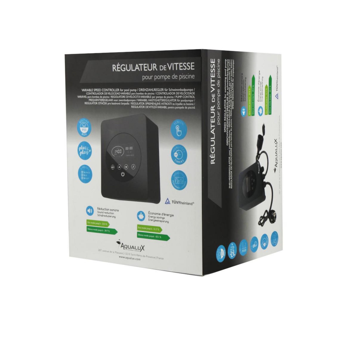 AQUALUX Régulateur de vitesse pour pompe de piscine jusqu'à 1.5cv monophasée - 106699