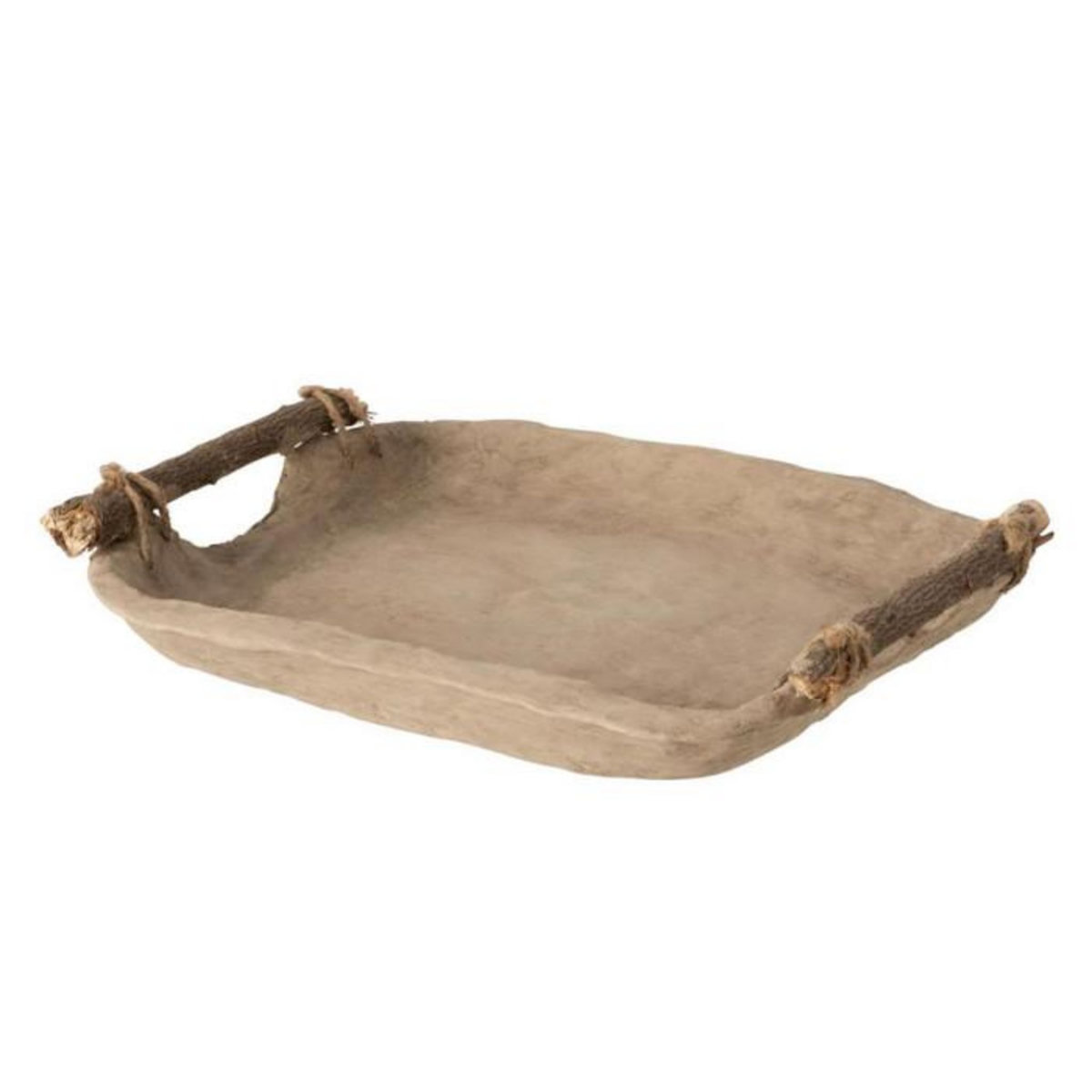 Paris Prix Plateau de Service  Papier Mâché  30cm Naturel