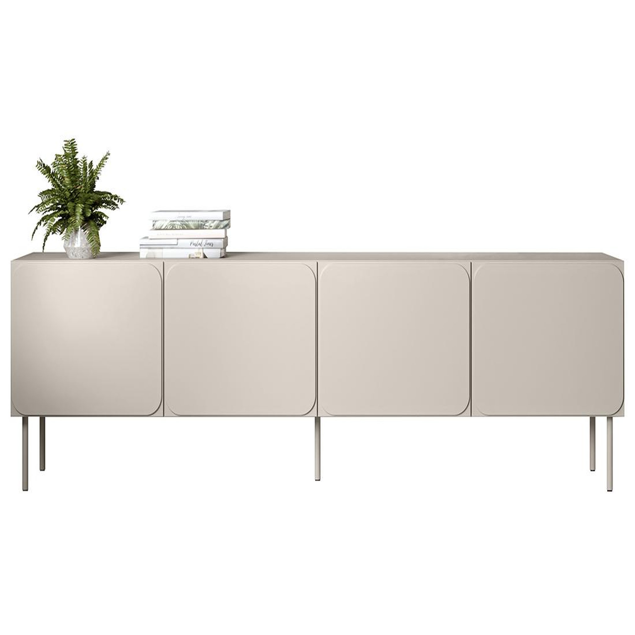 Voir la diapositive 4 : BEST MOBILIER Elvis - meuble tv 200 cm - 4 portes