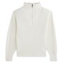IN EXTENSO Pull camioneur blanc femme