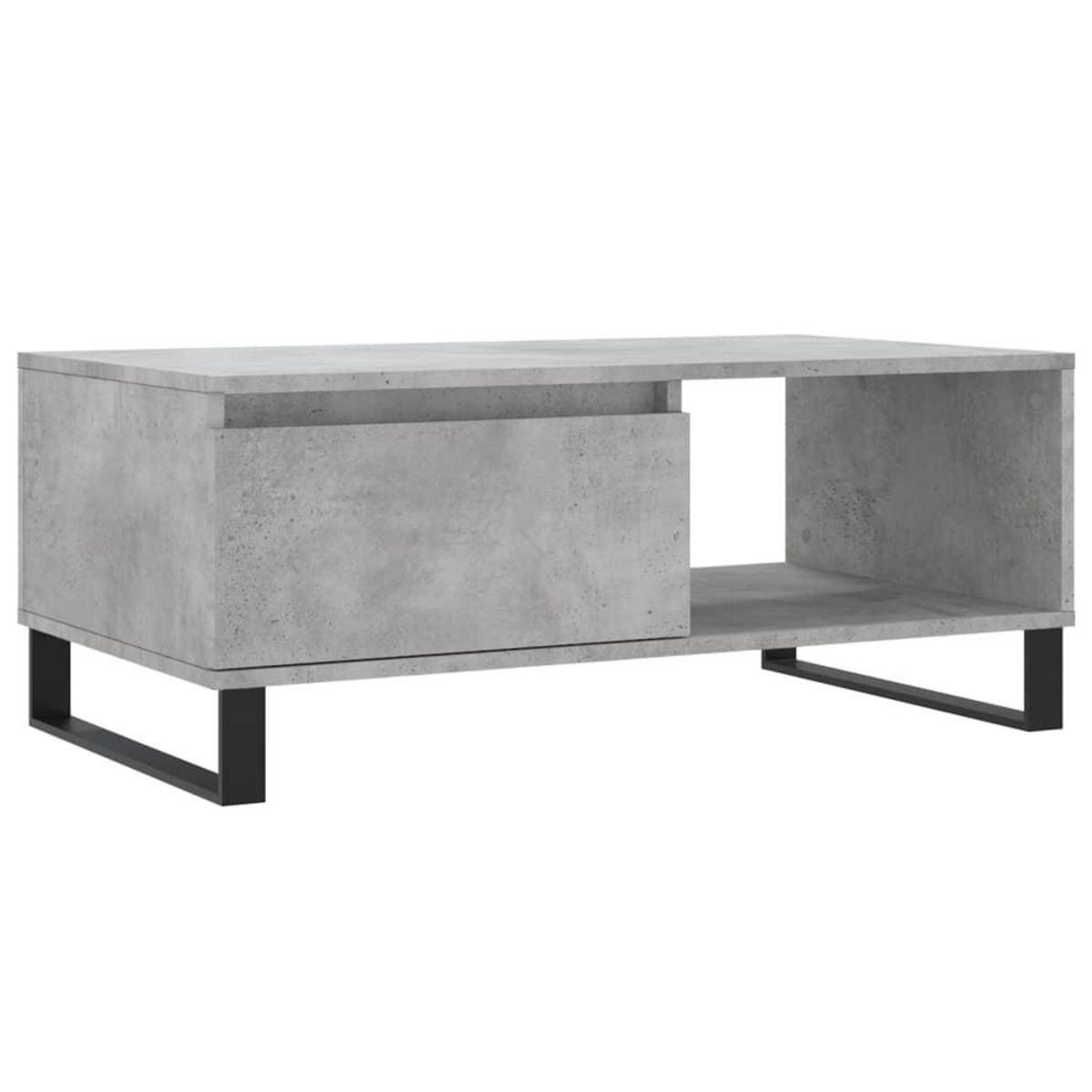 VIDAXL Table basse Gris beton 90x50x36,5 cm Bois d'ingenierie