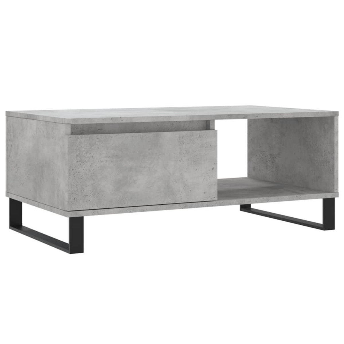 VIDAXL Table basse Gris beton 90x50x36,5 cm Bois d'ingenierie