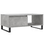 Voir la diapositive 2 : VIDAXL Table basse Gris beton 90x50x36,5 cm Bois d'ingenierie