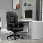 VINSETTO Fauteuil de bureau gamer ergonomique grand confort - 66,5L x 55l x 123-129H cm - noir