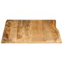 Voir la diapositive 4 : VIDAXL Dessus de table 100x80x2,5 cm bord vivant bois massif manguier