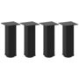 Voir la diapositive 2 : VIDAXL Pieds de table basse 4 pcs noir 30-32 cm acier