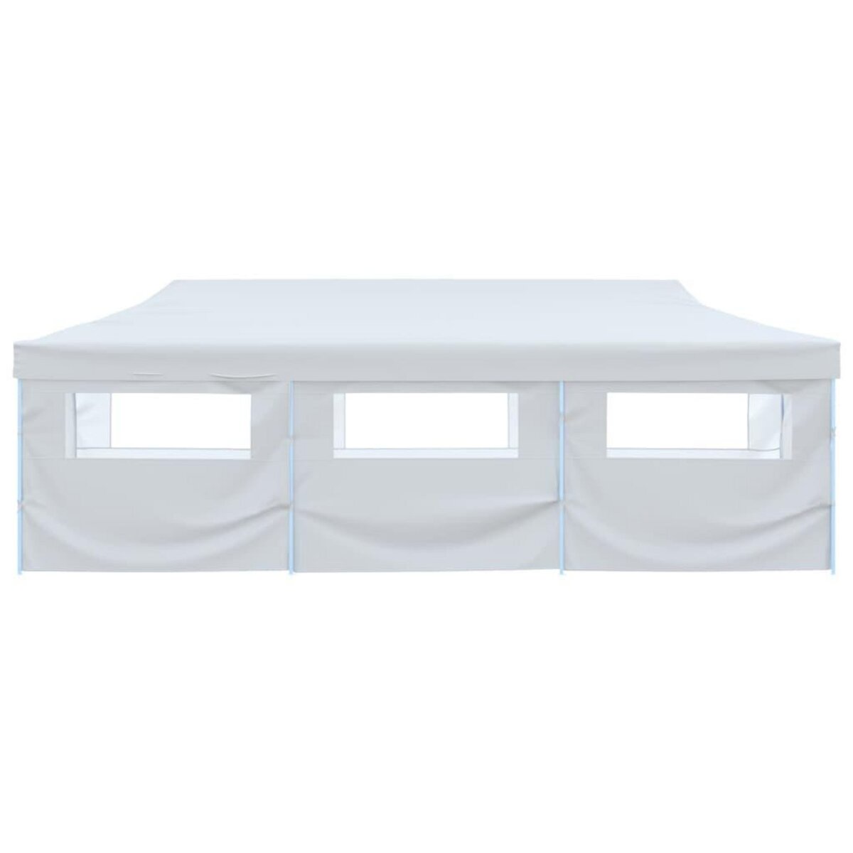VIDAXL Tente de reception escamotable avec 8 parois 3 x 9 m Blanc