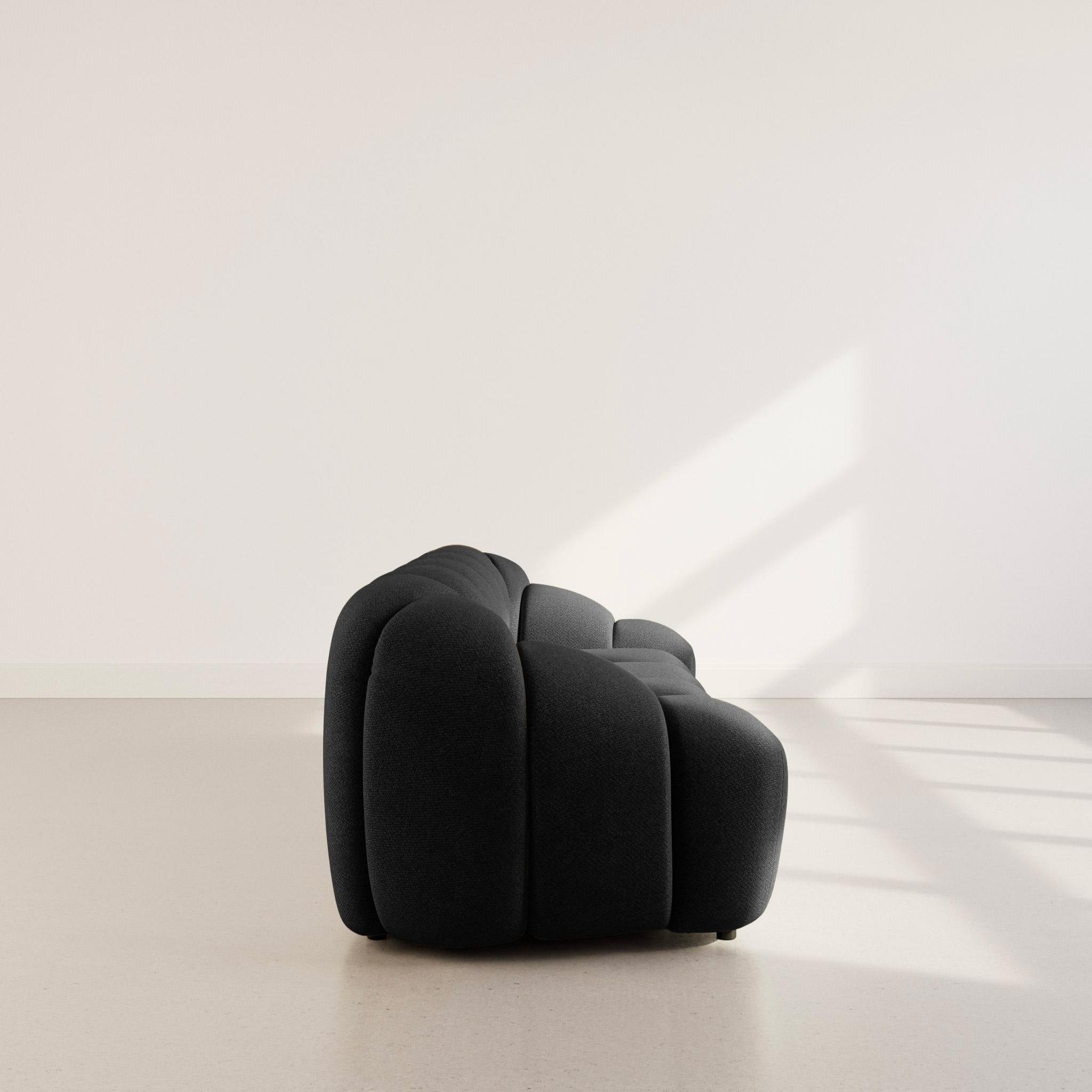 Voir la diapositive 6 : LISA DESIGN Ava - canapé 3 places en velours texturé