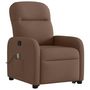 Voir la diapositive 4 : VIDAXL Fauteuil de massage inclinable Marron Tissu