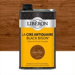 Liberon Cire liquide meuble et objets Antiquaire black bison® LIBERON, chêne foncé 0.5 l