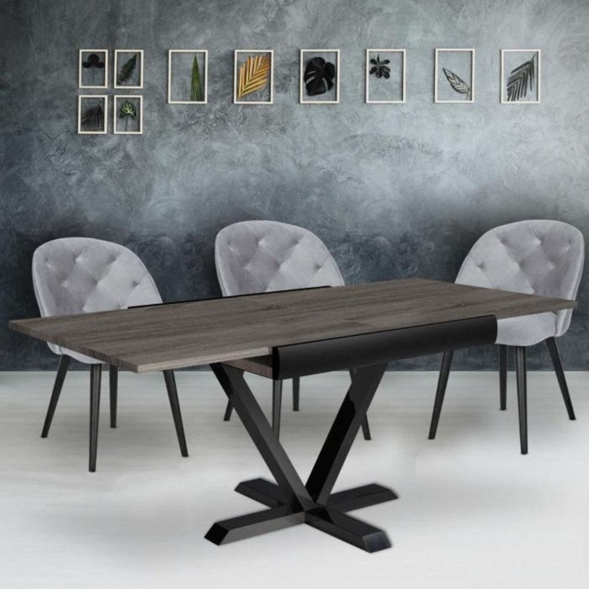 Paris Prix Table à Manger Extensible  Shoreditch  90-180cm Marron