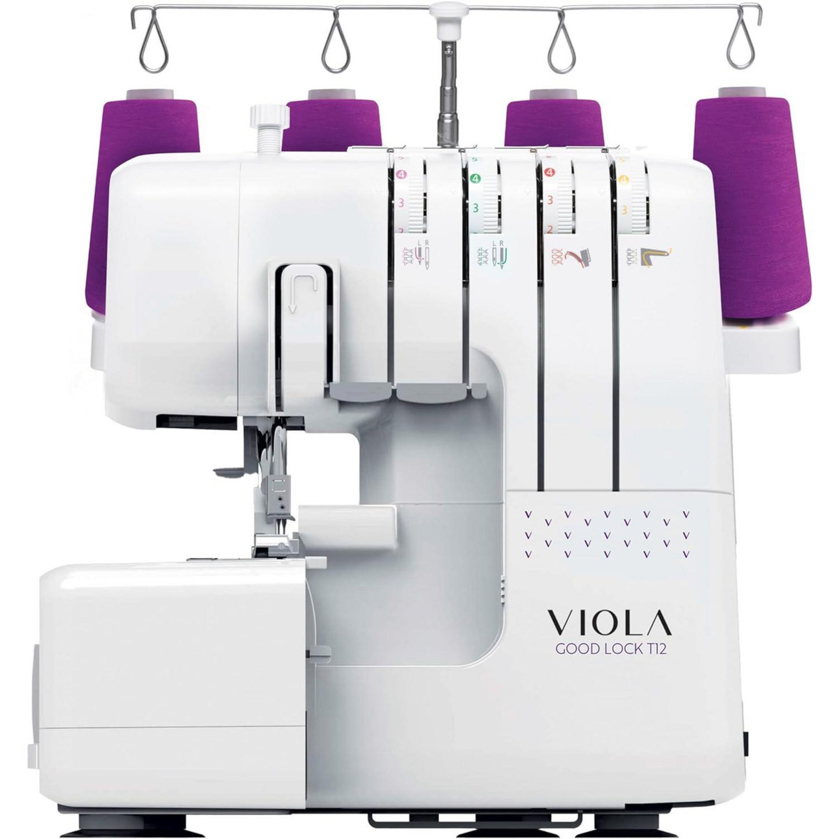 VIOLA VIOLA T12 Surjeteuse avec Différentiel, Enfilage Simplifié, Machine à Coudre