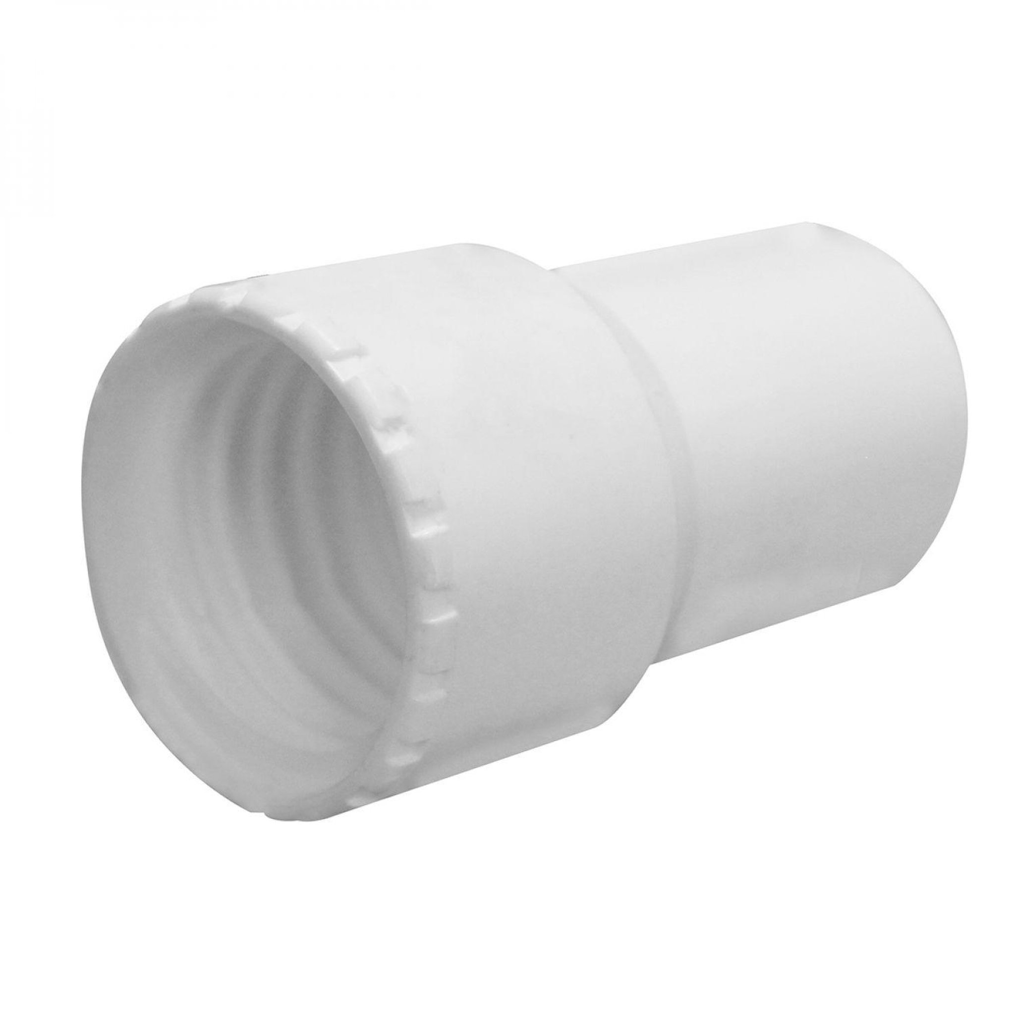 Voir la diapositive 1 : LINXOR Embout en PVC pour tuyau flottant de piscine - Diam 32 mm - Blanc