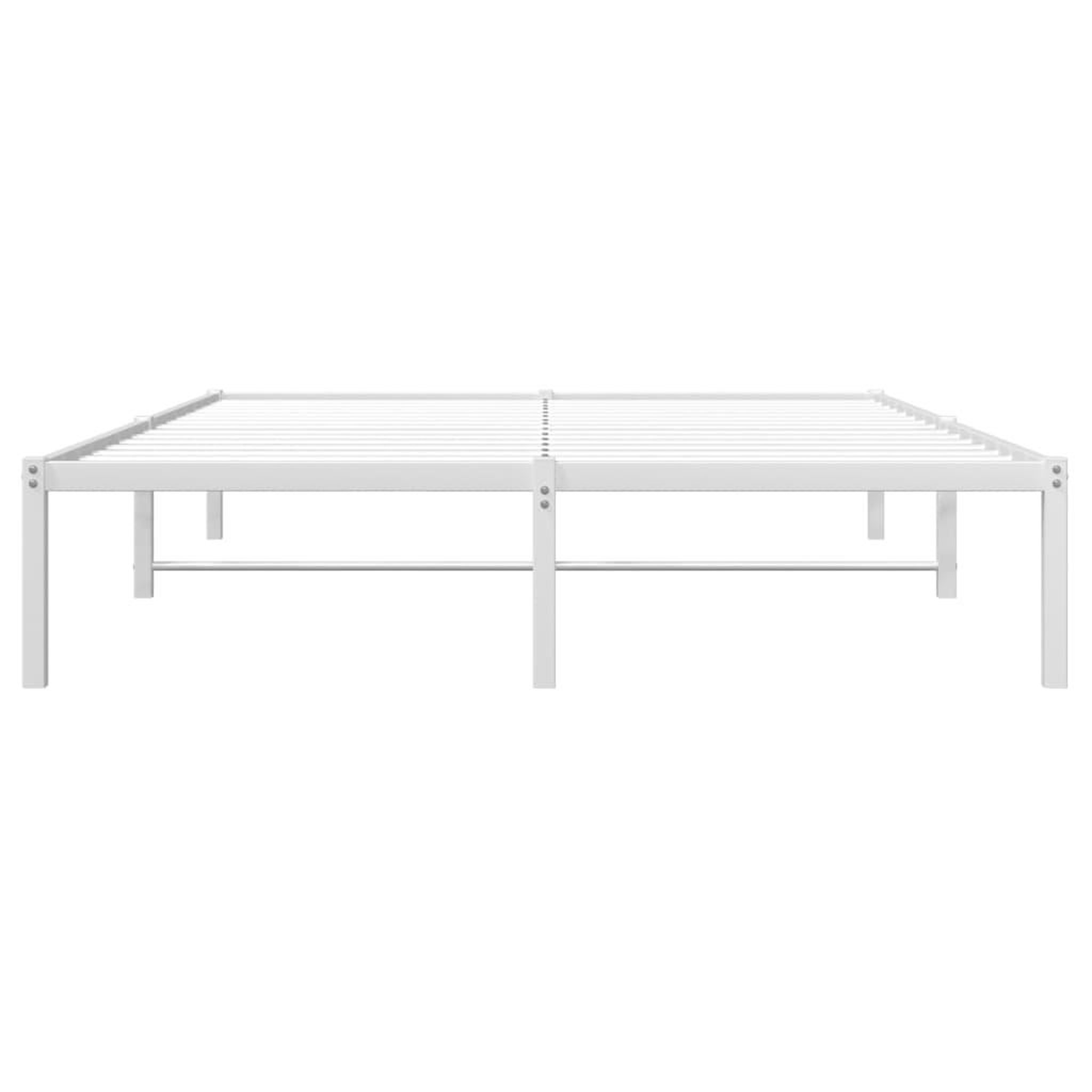 Voir la diapositive 5 : VIDAXL Cadre de lit metal sans matelas blanc 140x200 cm