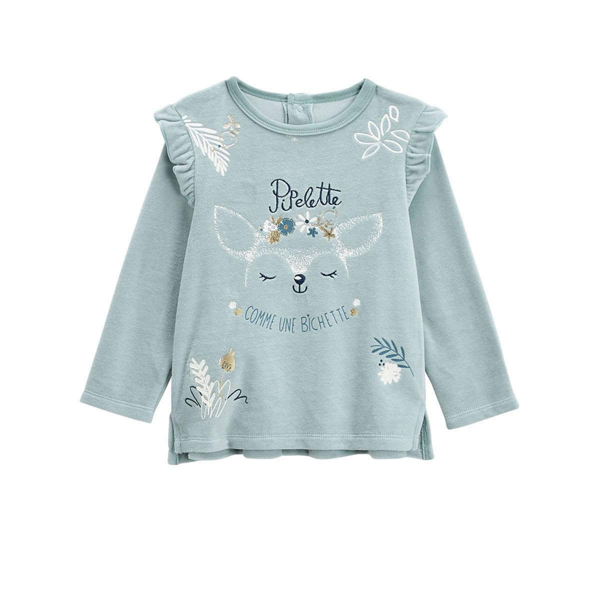 Petit Béguin Pyjama bébé 2 pièces en velours Bichette