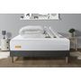 Voir la diapositive 1 : SEPTNUITS PACK Matelas + sommier gris Memo Bio  Mousse à mémoire de forme 5 zones de confort Maxi épaisseur + Couette + 2 oreiller