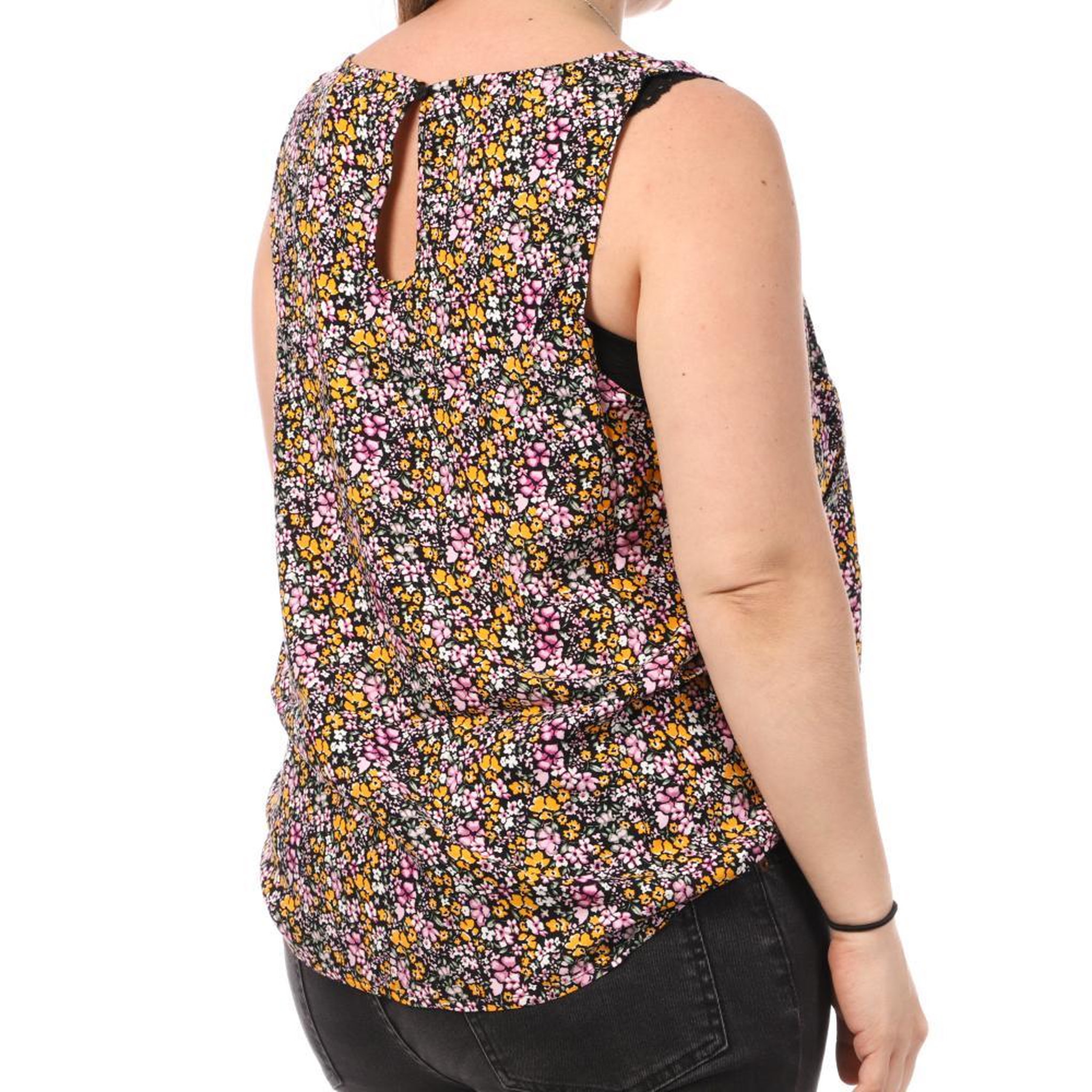 Voir la diapositive 2 : Vero Moda Débardeur Imprimé /Rose Femme Vero Moda CURVE Tigers Eye