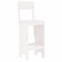Voir la diapositive 3 : VIDAXL Tabourets de bar lot de 2 blanc 40x48,5x115,5cm bois massif pin
