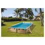Voir la diapositive 1 : UBBINK Piscine hors sol bois rectangulaire - 300x555x140cm - Liner Bleu -SUNWATER