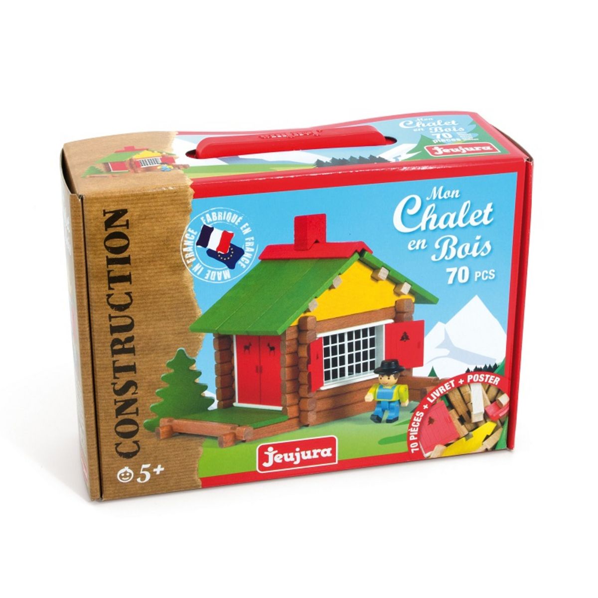 JEUJURA Mon Chalet en Bois 70 pièces