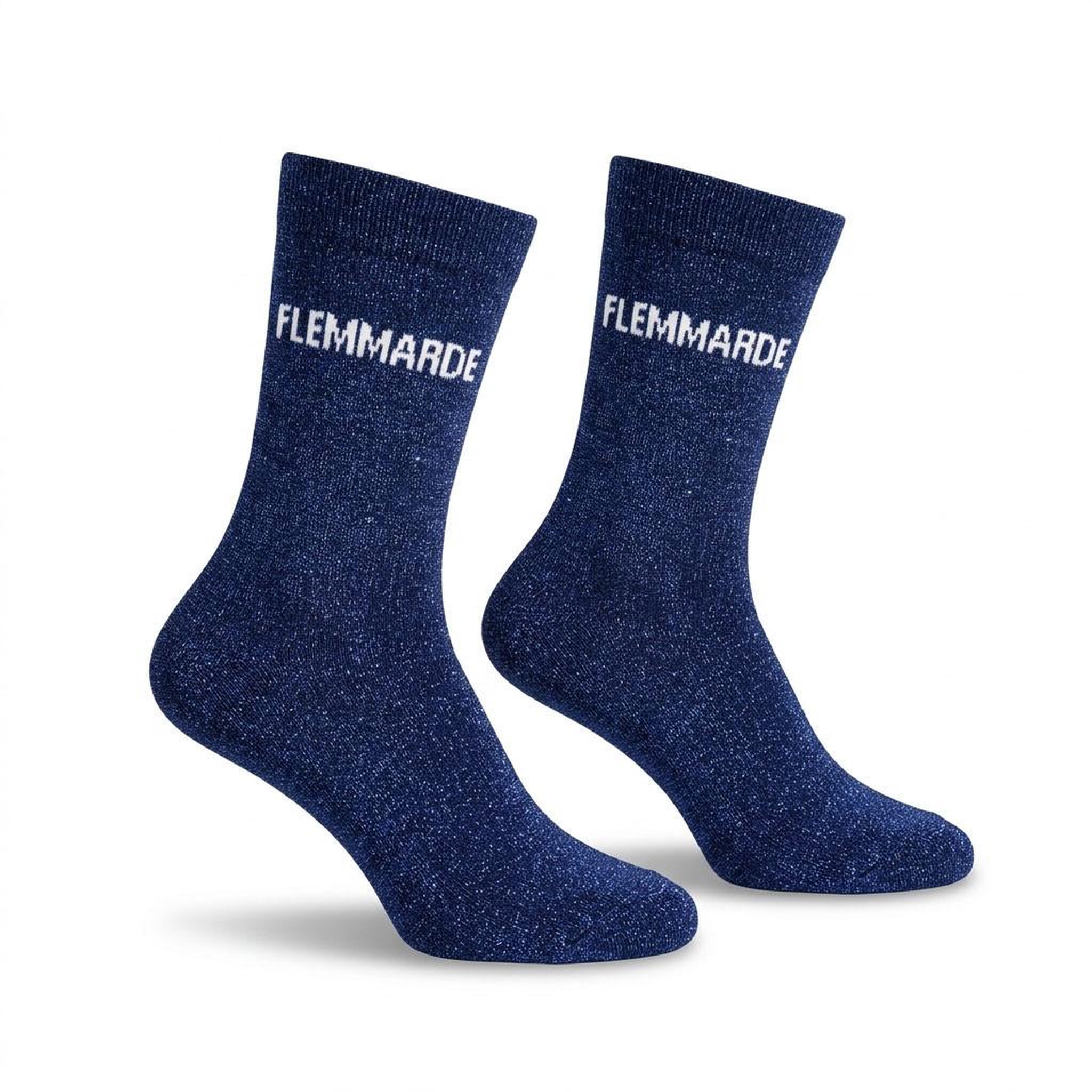 Voir la diapositive 1 : OZABI Chaussettes Femme Lurex Message Humoristique