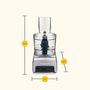 Voir la diapositive 2 : Cuisinart Robot multifonction 1.1l 300w - FP5E