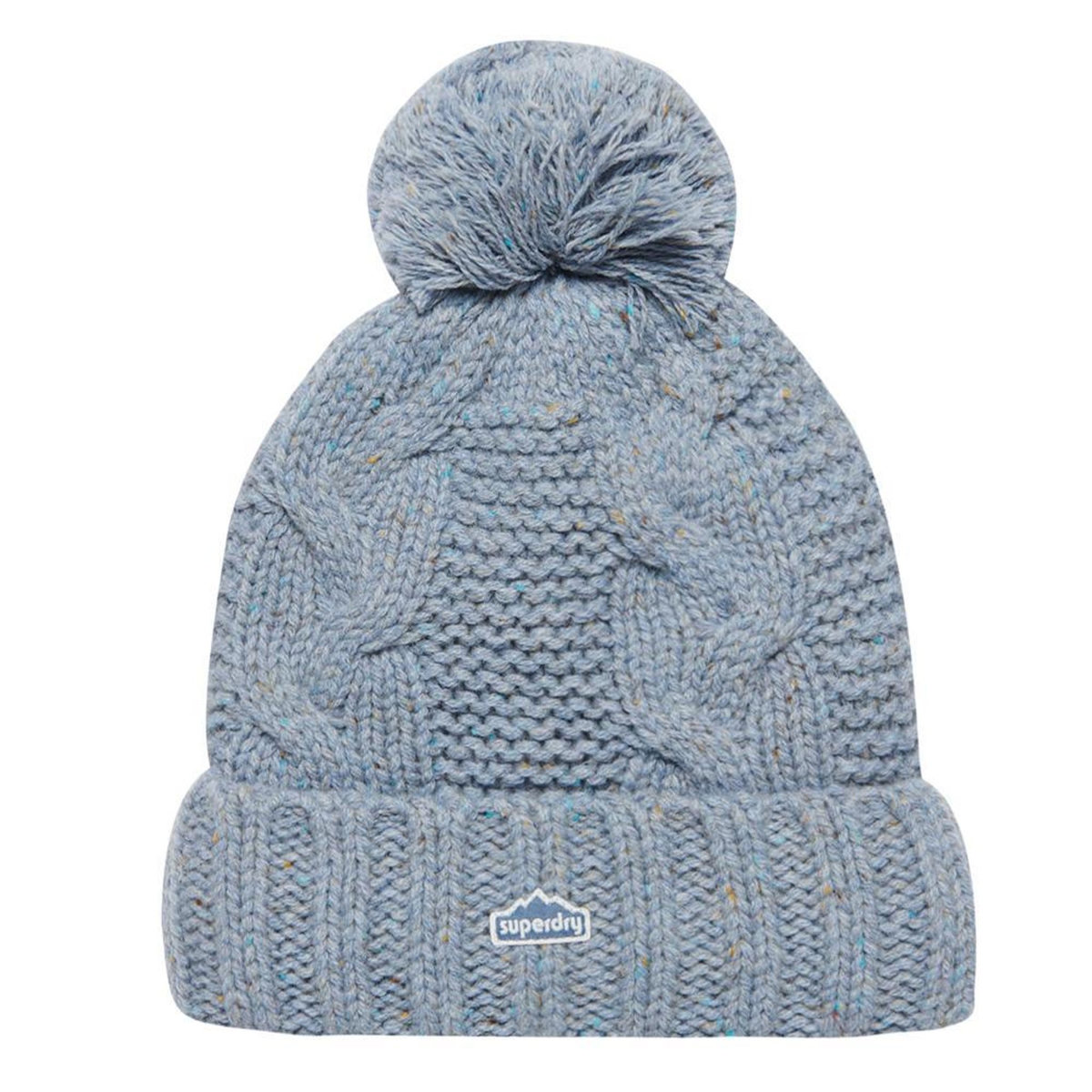 Calvin Klein Bonnet Gris Femme Superdry Rib Knit Beanie