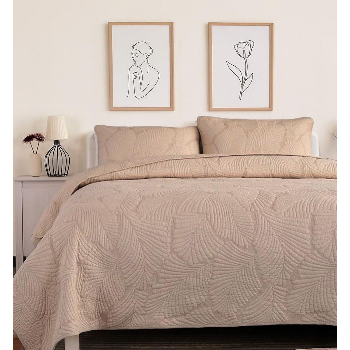 Les Ateliers du Linge Boutis brode 100%polyester filoa