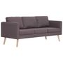 Voir la diapositive 3 : VIDAXL Ensemble de canape 2 pcs tissu taupe